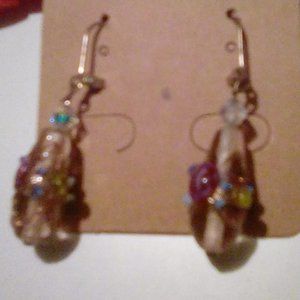 Women's Handmade Lampwork Beaded Earrings